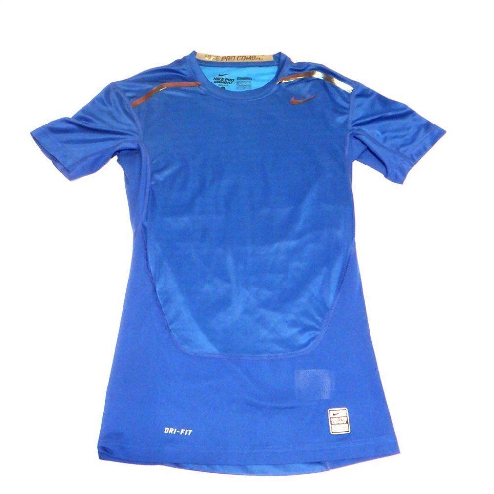 Nike blue Dr-fit Compression Pro Combat shirt